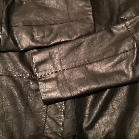 Kenneth Cole Black Leather Jacket Sz S - Picture 4 of 5